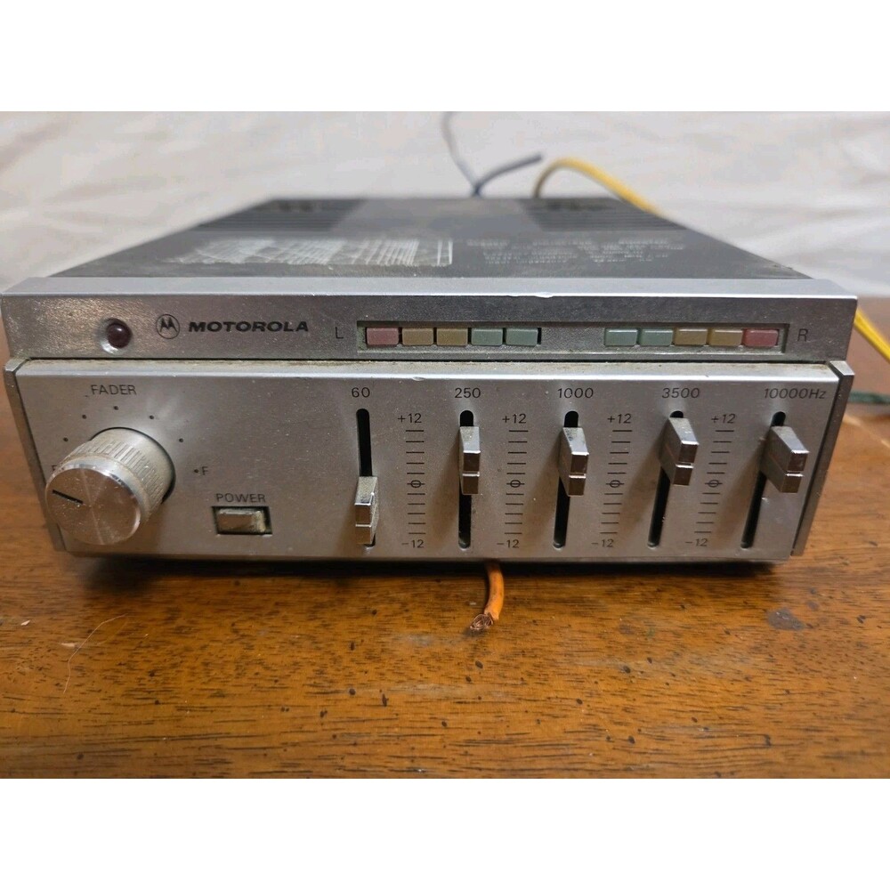 Motorola EQB 4001 Graphic Equalizer Booster 1980s Vintage Untested